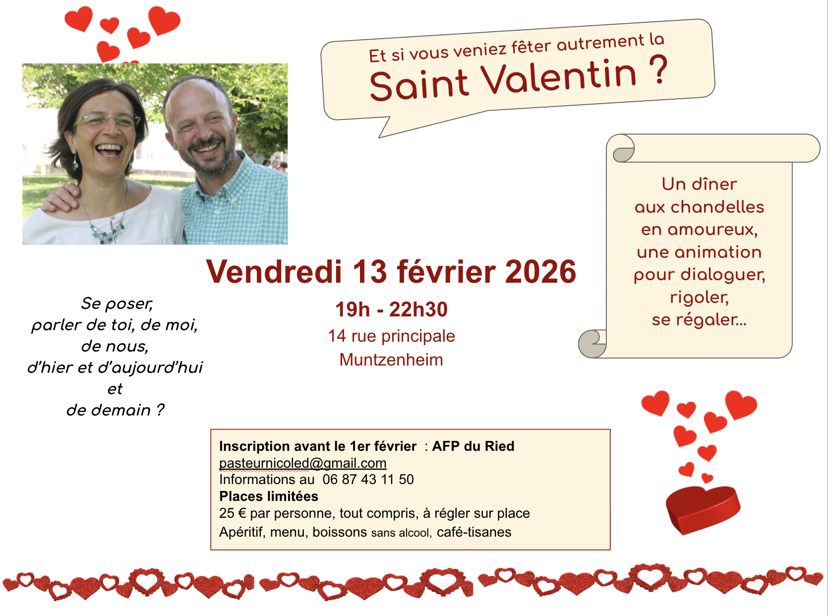 Saint Valentin Autrement : le 13 février